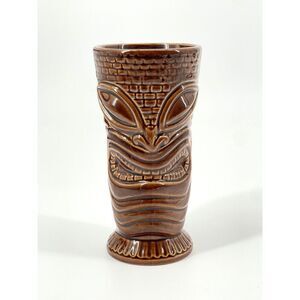 Forbidden Island Alameda Tiki Diablo Mug Tiki Farm 2005 Brown Zombie Mai Tai